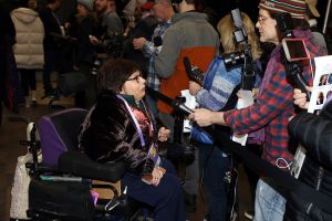 Film Subject Judith Heumann is interviewed at the Netflix Premiere of CRIP CAMP at Sundance Film Festival, in Park City, UtahNetflix Premieres CRIP CAMP at Sundance Film Festival, Park City, USA - 23 Jan 2020
