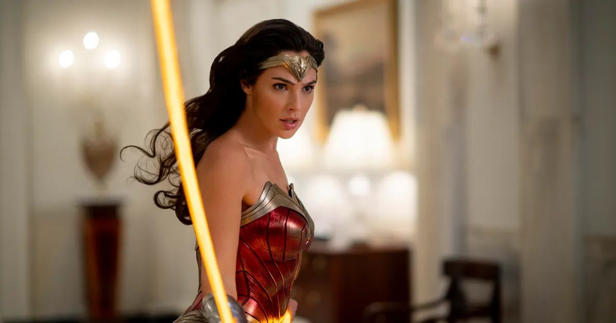 Gal Gadot as Wonder Woman in Wonder Woman 1984.