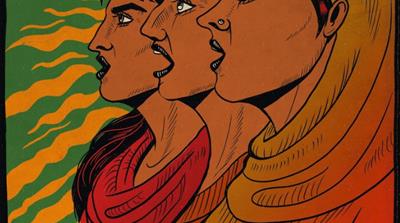 Shehzil Malik, an award-winning illustrator based in Lahore created the artworks for the march [Al Jazeera]