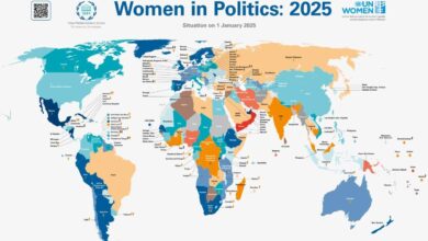 Political leadership roles in 2025: Men continue to dominate
