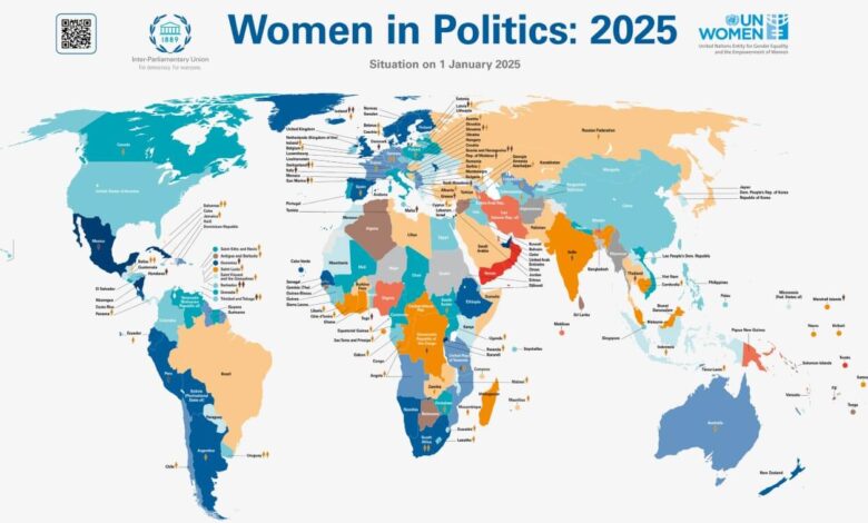 Political leadership roles in 2025: Men continue to dominate Political leadership roles in 2025: Men continue to dominate
