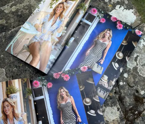 Seraphinne Vallora Magazine pages of an AI generated model 